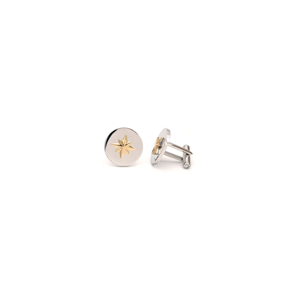 Golden Star Cufflinks - Timeless and Refined Design